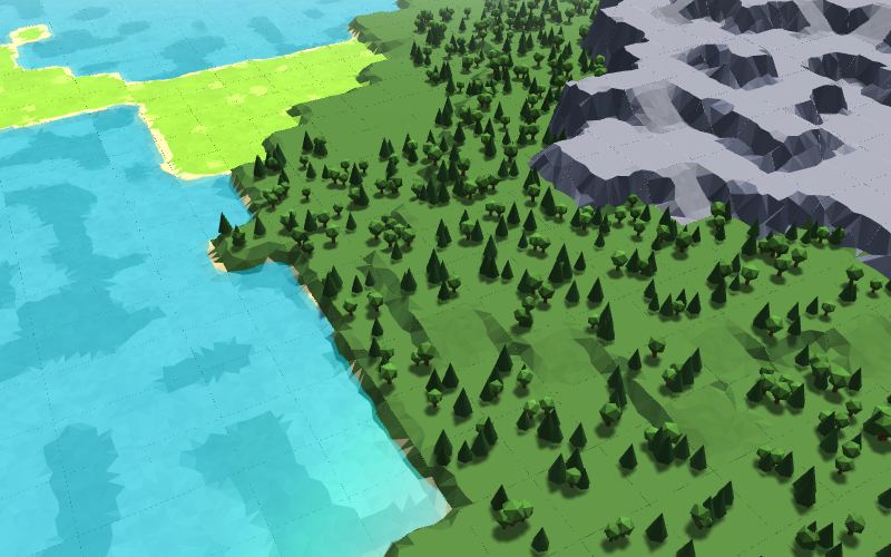 Forests, mountains and coast in the world of Squedrill Dividends